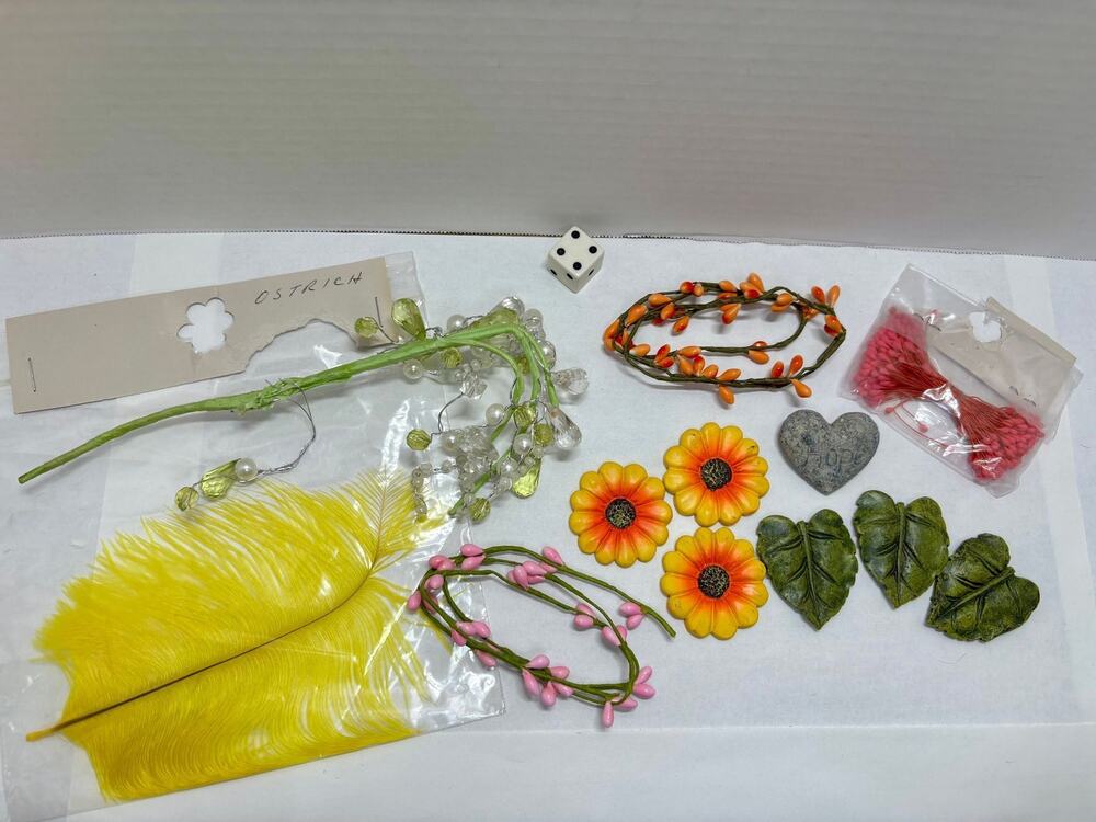 Mixed Lot Floral Craft Supplies